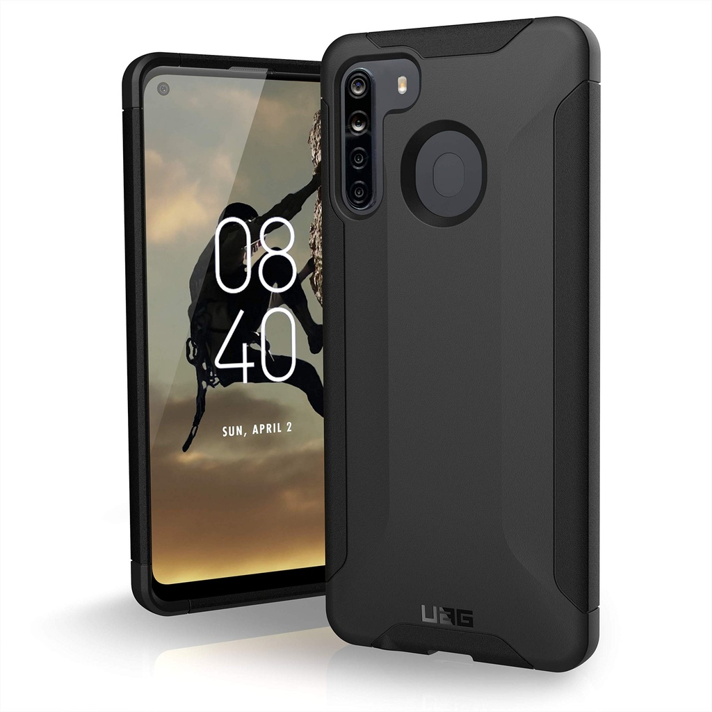 Urban Armor Gear Uag Designed For Samsung Galaxy A21 Case Scout [Black] Rugged Feather-Light Military Grade Drop Tested Protective Cover