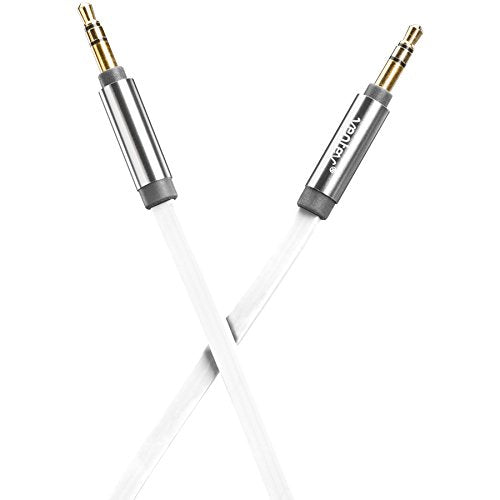 Ventev Auxcable, 4' Data Cable For Aux Port Compatible Devices - Retail Packaging - White