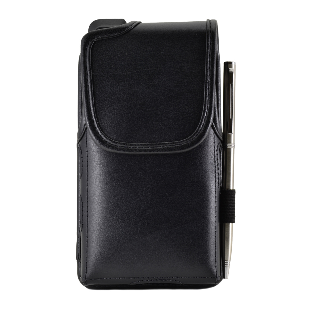 Sonim Oem Genuine Leather Made In Usa For Sonim Xp8 Pouch With Metal Clip, Compatible With Xp8 Black