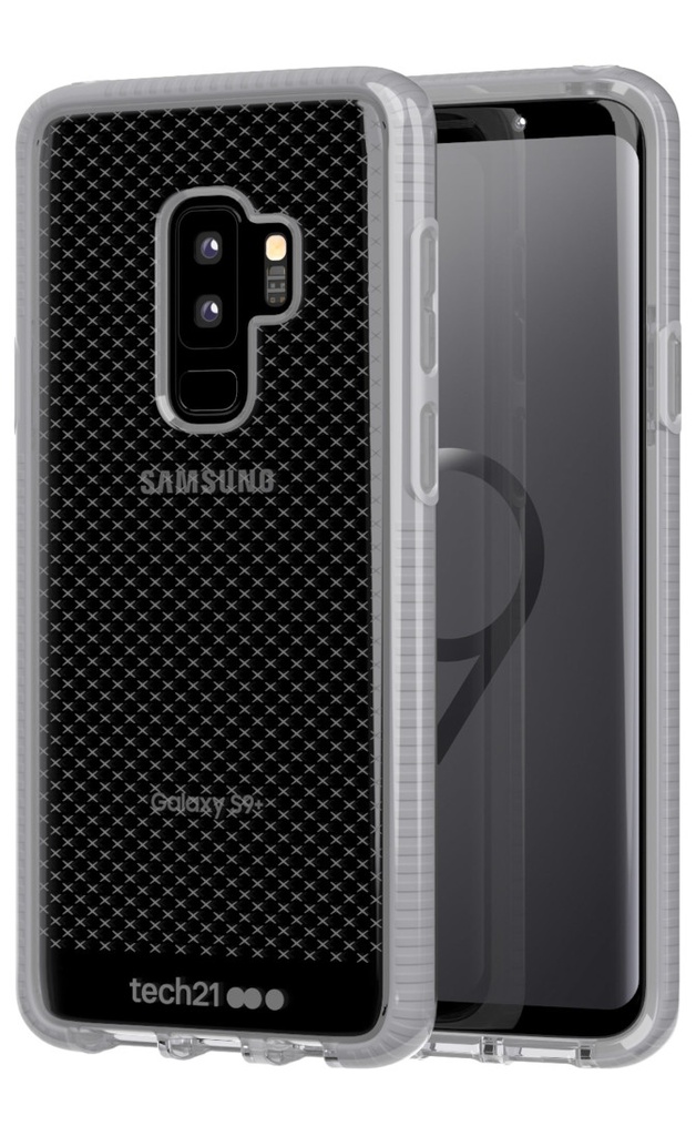TECH21 EVO CHECK SERIES CASE FOR SAMSUNG GALAXY S9+ (PLUS MODEL) - MID-GRAY