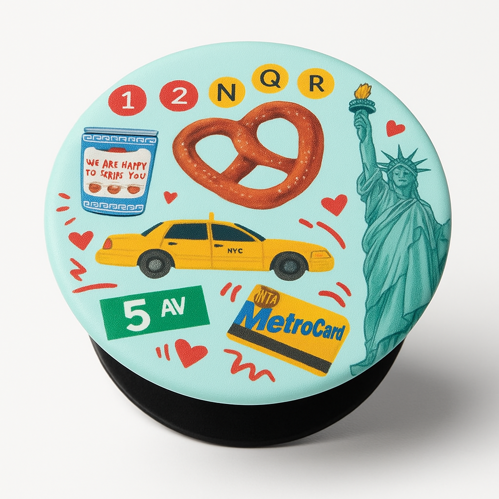 Popsockets Popgrip - Expanding Stand And Grip With Swappable Top - New York