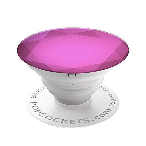 Popsockets: Collapsible Grip & Stand For Phones And Tablets - Metallic Diamond Fuchsia