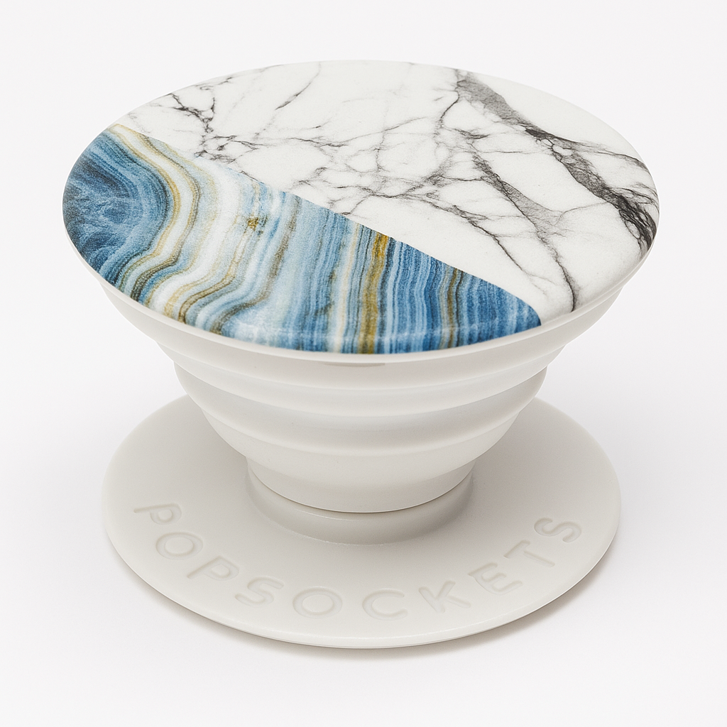Popsockets Swappable Expanding Stand And Grip For Smartphones And Tablets - Aegean Marble