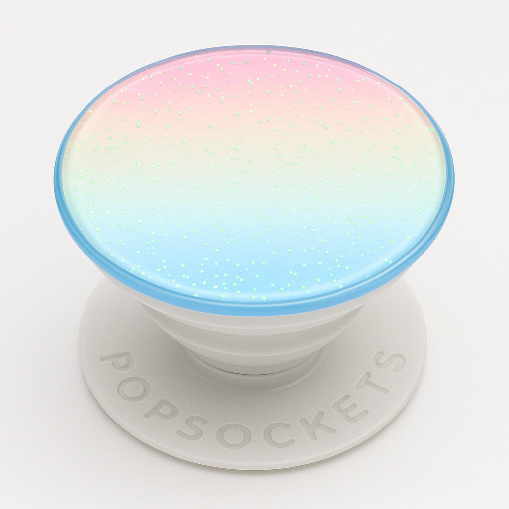 Popsockets Popgrip With Swappable Top Grip And Stand For Phones And Tablets - Glitter Rainbow