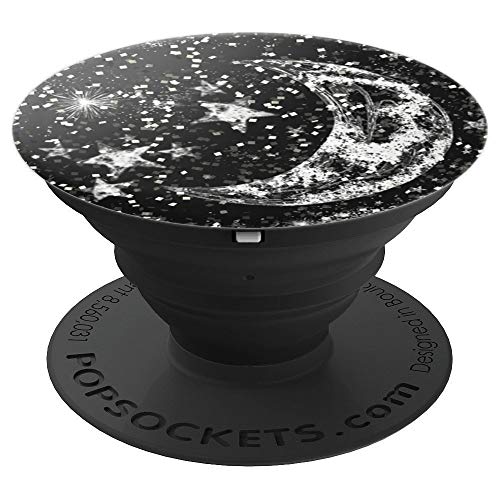 Popsockets: Popgrip Expanding Stand And Grip With A Swappable Top For Phones & Tablets - Glitter Moon Shadow