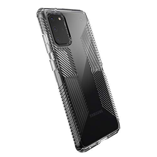 Speck Presidio Perfect Clear With Grip Samsung Galaxy S20+ Case, Clear (136375-5085)