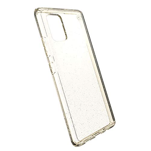 Speck Products Presidio Exotech Samsung Galaxy A71 5g Case, Clear With Gold Glitter, 137269-6015