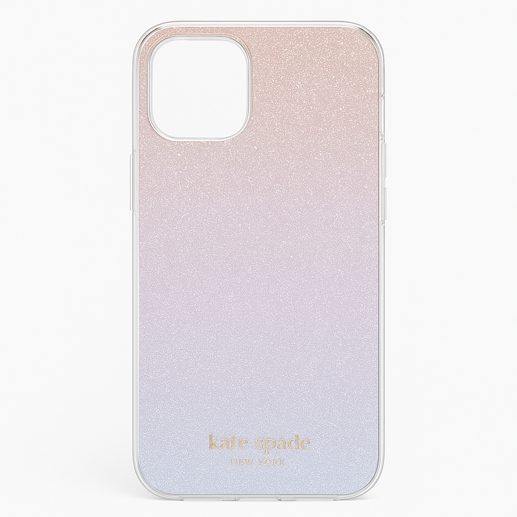 Kate Spade Protective Hardshell Case For Iphone 12/12 Pro - Ombre Glitter Pink