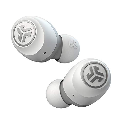 Jlab Go Air True Wireless Bluetooth Earbuds + Charging Case | Dual Connect | Ip44 Sweat Resistance | Bluetooth 5.0 Connection | 3 Eq Sound Settings: Jlab Signature, Balanced, Bass Boost… (White)