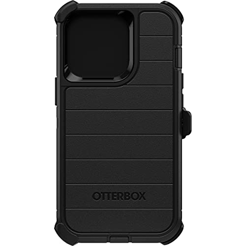 Otterbox Iphone 13 Pro (Only) Defender Series Case - Black, Rugged & Durable, With Port Protection, Includes Holster Clip Kickstand