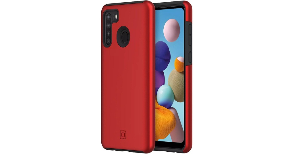 Incipio Dualpro Case For Samsung Galaxy A21 (Iridescent Red/Black)