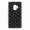 Kate Spade New York Protective Hardshell Case For Samsung Galaxy S9 - Multi Scatter Dot Gold / Clear With Stones