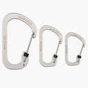 Slidelock Carabiner, Stainless, Sizes #2,3,4, Stainless