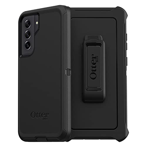 Otterbox Galaxy S21 Fe 5g (Only) Defender Series Case - Black, Rugged & Durable, With Port Protection, Includes Holster Clip Kickstand