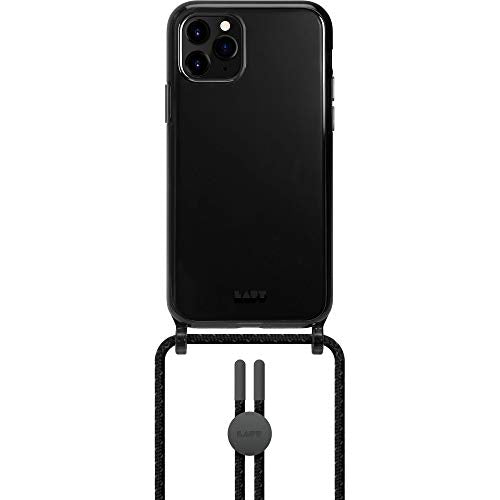 Laut - Crystal-X Necklace Case Compatible With Iphone 12 Pro Max | 13ft./4m Impact Protection | Adjustable Cord | Crystal Clear -Ultra Black