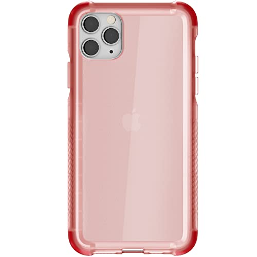 Ghostek Covert Clear Iphone 11 Pro Max Case With Super Slim Fit Design And Grip Bumper Shockproof Heavy Duty Protection Wireless Charging Compatible For 2019 Iphone 11 Pro Max (6.5 Inch) - (Pink)