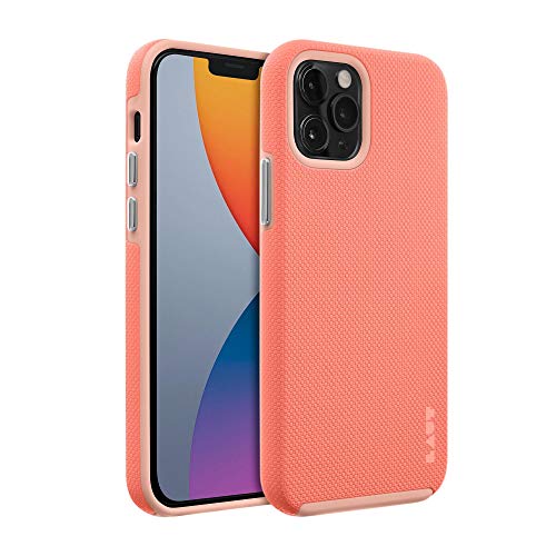 Laut - Shield Case Compatible With Iphone 12 Pro Max |Ultra Durable Double Layer | 13ft./4m Impact Protection| Easy-Grip Casing • Coral