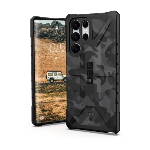 Urban Armor Gear Uag Designed For Samsung Galaxy S22 Ultra Case Camo Midnight Rugged Lightweight Slim Shockproof Pathfinder Se Protective Cover, [6.8 Inch Screen]