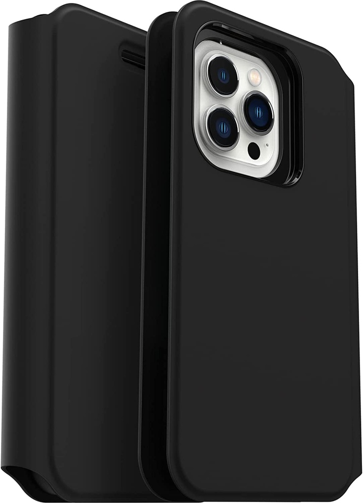 OTTERBOX STRADA SERIES VIA FOLIO CASE FOR APPLE IPHONE 13 PRO - BLACK NIGHT