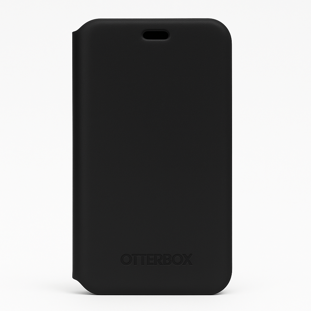 Otterbox Strada Via Case For Iphone 13 Pro, Shockproof, Drop Proof, Slim, Soft Touch Protective Folio Case With Card Holder, 2x Tested To Military Standard, Black