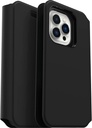 Otterbox Strada Via Case For Iphone 13 Pro, Shockproof, Drop Proof, Slim, Soft Touch Protective Folio Case With Card Holder, 2x Tested To Military Standard, Black