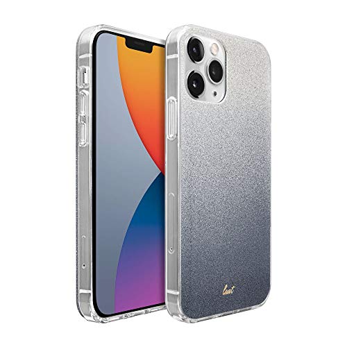 Laut - Ombre Sparkle Case Compatible With Iphone 12 Pro Max | Glitter Gradient Effect | 4ft./1.2m Impact Protection | Crystal Clear Frame • Black