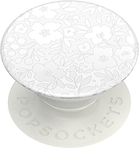 Popsockets Adhesive Phone Grip, Holder, Phone Stand, Flower - Blanc Fresh