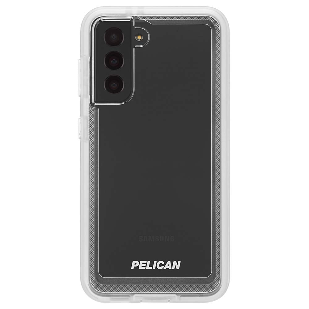 PELICAN - VOYAGER SERIES - CASE FOR SAMSUNG GALAXY S21 5G - HOLSTER - 18 FT DROP PROTECTION - 6.2 INCH - CLEAR