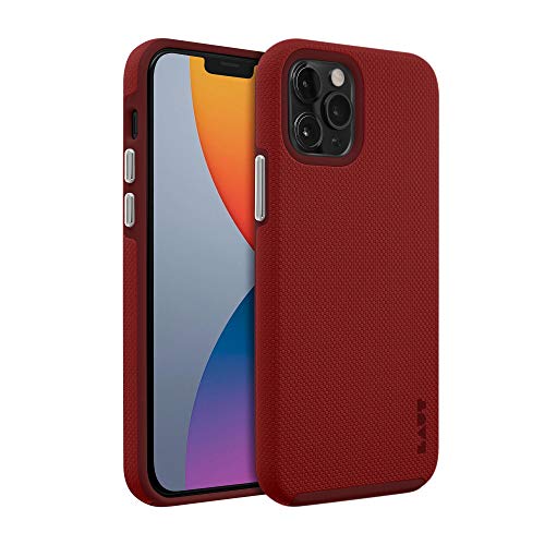 Laut - Shield Case Compatible With Iphone 12 / Iphone 12 Pro | Ultra Durable Double Layer | 13ft./4m Impact Protection| Easy-Grip Casing • Crimson