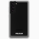 Pelican Voyager Series - Samsung Galaxy S21 Plus 5g Case [Wireless Charging Compatible] [Anti-Yellow] Rugged Phone Case Cover With Belt Clip Holster Kickstand [18ft Mil-Grade Drop Protection] - Clear