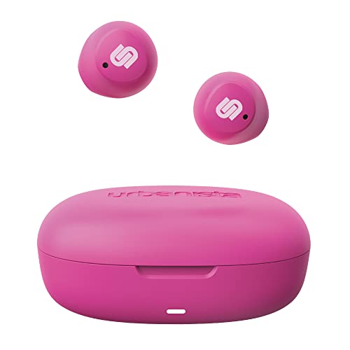 Urbanista Wireless Earbuds, Bluetooth 5.2 Enhanced Small Headphones, Touch Controls, 27 Hr Playtime, Usb C Fast Charging Case, Ipx Sweatproof Headphones For Running, Sports, Lisbon, Blush Pink