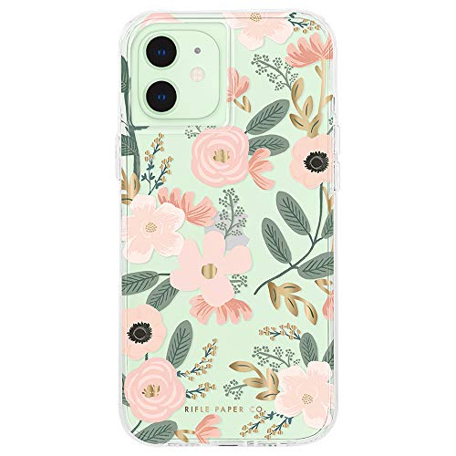 Rifle Paper Co - Case For Iphone 12 Mini (5g) - 10 Ft Drop Protection - Gold Foil Elements - 5.4 Inch - Wild Flowers