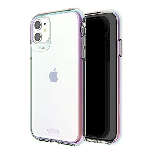 Gear4 Zagg Crystal Palace Iridescent Compatible With Iphone 12 Mini, Advanced Impact Protection With Integrated D3o Technology, Anti-Yellowing, Phone Cover – Iridescent, 702006032