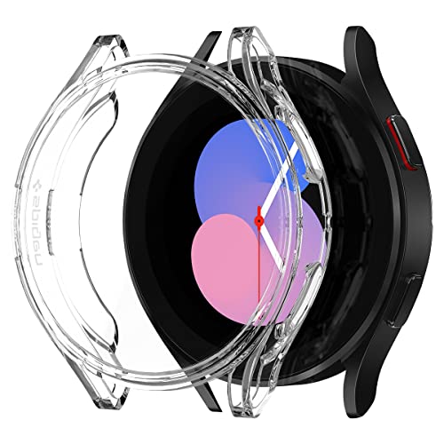 Spigen Ultra Hybrid Case With Full Coverage Screen Protector Designed For Samsung Galaxy Watch Fe (2024), 5 40mm (2022), 4 40mm (2021) Cover - Crystal Clear