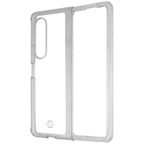 Itskins Hybrid Clear Protective Phone Case Compatible With Galaxy Z Fold3 5g, Slim Hybrid Case, Anti-Yellowing, And Heavy Duty Shockproof Cover, Military Phone Case |Transparent