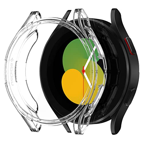 Spigen Ultra Hybrid Case With Full Coverage Screen Protector Designed For Samsung Galaxy Watch 5 44mm (2022), 4 44mm (2021) - Crystal Clear