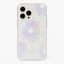 Kate Spade New York Protective Hardshell Case For Magsafe For Iphone 13 Pro - Daisy Iridescent Foil