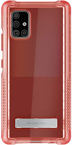 Ghostek Covert Galaxy A21 Case Clear With Kickstand Super Slim Fit Shockproof Design With Scratch Resistant Back And Anti Slip Hand Grip Wireless Charging Compatible 2020 Galaxy A21 (6.5 Inch) - Pink