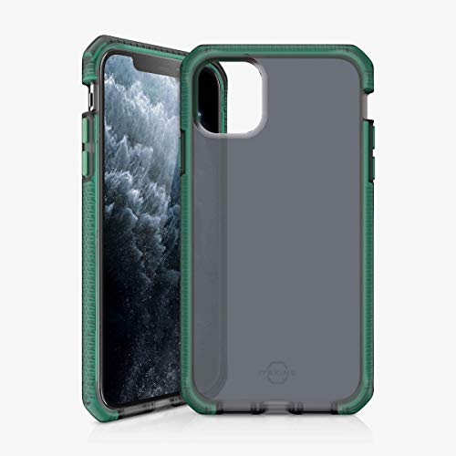 Itskins Supreme Frost Protective Phone Case Compatible With Iphone 11 Pro, Slim Hybrid Case, Anti-Slip, Heavy Duty Shockproof Cover, Military Phone Case | Tiffany Green And Black