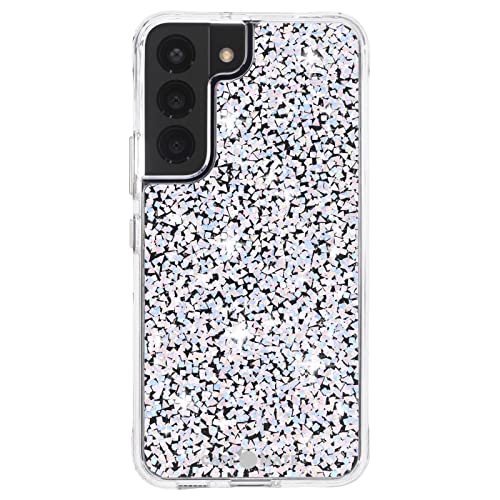 Case-Mate Samsung Galaxy S22 Case - 6.1" Twinkle Stardust - 10ft Drop Protection With Wireless Charging - Luxury Bling Glitter Cover For S22 5g - Lightweight, Anti Scratch, Shock Absorbing Materials