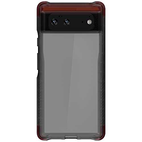 Ghostek Covert Google Pixel 6 Case Slim Clear With Ultra Thin Design And Non-Slip Grip Bumper Supports Wireless Charging Protective Phone Cover Designed For 2021 Google Pixel6 5g (6.4") (Stormy Smoke)