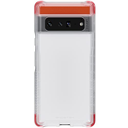 Ghostek Covert Case Pixel 6 Pro Clear Protective Phone Cover With Ultra Thin Design And Non-Slip Grip Protection Supports Wireless Charging Designed For 2021 Google Pixel6pro 5g (6.71") (Cloudy Clear)