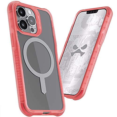 Ghostek Covert Clear Iphone 13 Mini Case Magsafe And Anti-Yellowing Coating Slim Fit Thin Lightweight Phone Cover Supports Mag Safe Accessories Designed For 2021 Apple Iphone 13 Mini (5.4 Inch) (Pink)
