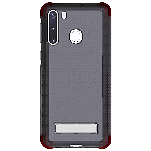 Ghostek Covert Galaxy A21 Case Clear With Kickstand Super Slim Fit Shockproof Design With Scratch Resistant Back And Anti Slip Hand Grip Wireless Charging Compatible 2020 Galaxy A21 (6.5 Inch) - Smoke