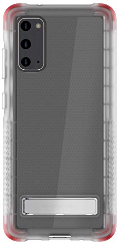 Ghostek Covert Galaxy S20 Clear Case With Built-In Stand And Secure Hand Grip Bumper Super Thin Slim Fit Design And Wireless Charging Compatible Phone Cover For 2020 Galaxy S20 5g (6.2 Inch) - (Clear)