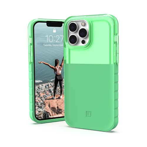 Urban Armor Gear [U By Uag Designed For Iphone 13 Pro Max Case Green Spearmint Dip Slim Lightweight Stylish Translucent Shock Absorbing Antimicrobial Modern Protective Phone Cover, [6.7 Inch Screen]
