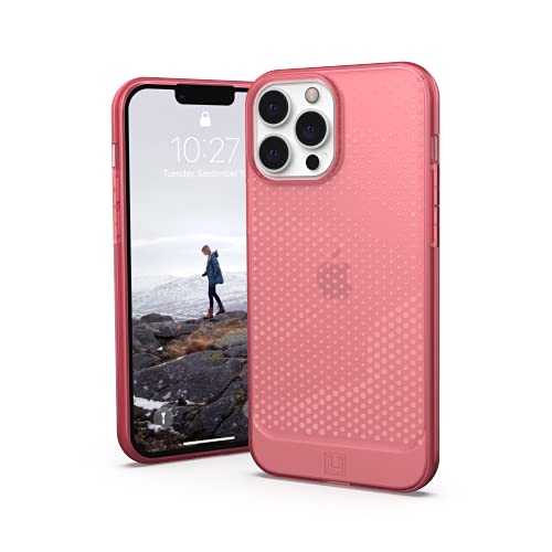Urban Armor Gear [U] By Uag Designed For Iphone 13 Pro Max Case Red Clay Lucent Slim Fit Lightweight Stylish Transparent Impact Resistant Protective Phone Cover, [6.7 Inch Screen]
