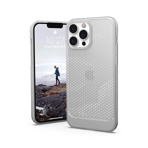 Urban Armor Gear [U] By Uag Designed For Iphone 13 Pro Max Case Clear Ice Lucent Slim Fit Lightweight Stylish Transparent Impact Resistant Protective Phone Cover, [6.7 Inch Screen]