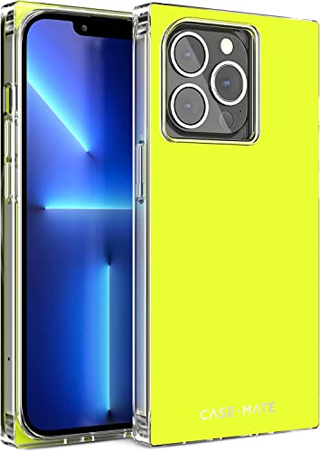 Case-Mate Blox Iphone 14 Pro Case - Neon Lemon [10ft Drop Protection] [Compatible With Magsafe] Magnetic Bumper Cover With Edges For Iphone 14 Pro 6.1", Anti-Scratch, Shockproof, Slim Fit