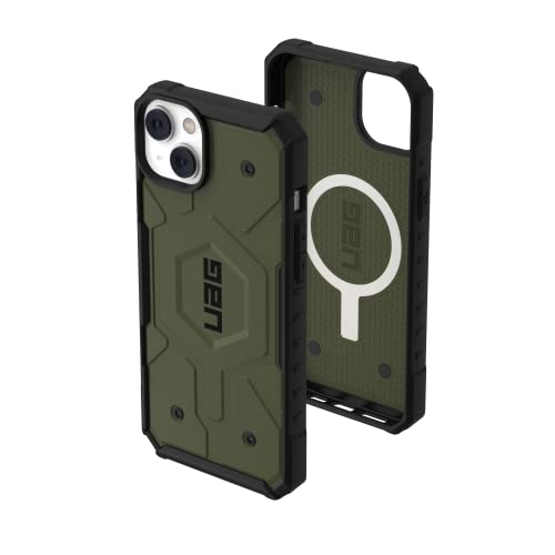 Urban Armor Gear Uag Designed For Iphone 14 Plus Case Green Olive 6.7" Pathfinder Built-In Magnet Compatible With Magsafe Charging Slim Lightweight Shockproof Dropproof Rugged Protective Cover